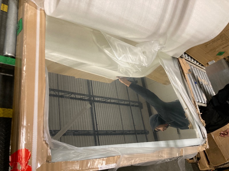 Photo 1 of ** new ** Amorho 55" X40" LED Bathroom Mirror with Black Frame, Front Light and Backlit(Controlled Separately), Stepless Dimmable, Anti-Fog, Shatter-Proof, 3 Colors, Memory