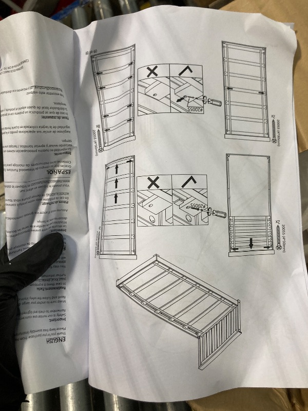 Photo 1 of ** USED ** Max & Lily Classic Twin Floor Bed, 79.75 Inches, Solid Wood Low Bed Frame for Kids, Modern Floor Bed for Bedroom, White