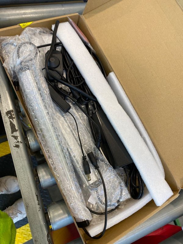 Photo 1 of *UNTESTED*
Under Cabinet LED Lighting Kit Plug in or Hardwired, 6 pcs 12 Inches Light Strips, 2000 Lumen, Super Bright, for Kitchen Counter, Closet, Shelf Lights, 31W, Warm White (6 Bars)