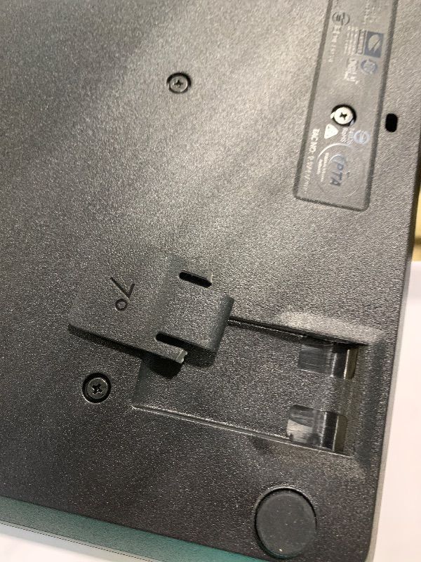 Photo 1 of ***The right lever at the back for lifting the keyboard is broken. THE DEVICE ITSELF WORKS VERY WELL**** Logitech MK345 Wireless Keyboard and Mouse Combo with Palm Rest, 2.4 GHz USB Receiver, Compatible with PC, Laptop, Black