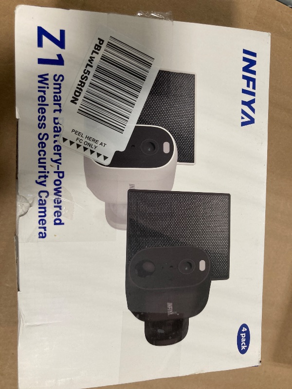 Photo 1 of ***NO INSTRUCTION MANUAL***
INFIYA Security Cameras Wireless Outdoor-Solar&Battery Powered 2K 2.4G Cameras for Home Security, Instant Alert, AI Human Detection, Color Night Vision, 2-Way Talk, SD Storage, Work with Alexa, Z1 4P