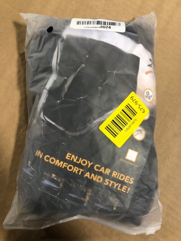 Photo 1 of [Upgraded] DMJN Car Window Shade for Baby, [Nano-Ice-Crystal Coating] Efficient Block UV & Scorching Sun, Easy to Install Side Automobile Privacy Shade for Back Window - Universal Fit (Large)