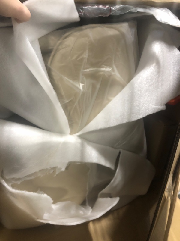 Photo 1 of ***USED, READ CLERK NOTES***
Counter Height Barstools 26 inch Upholstered Swivel Bar Stools with Back and Wood Legs for Kitchen Island,Set of 4,Beige PU Leather