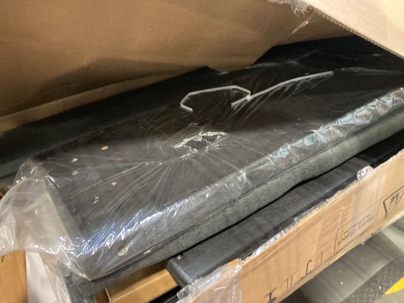 Photo 1 of **unknown if complete**  Rolanstar Bed Frame Twin Size with Lift Up Storage, Charging Station & LED Lights, Upholstered Storage Headboard, Heavy Duty Wooden Slats, No Box Spring Needed, Noise Free, Easy Assembly, Black