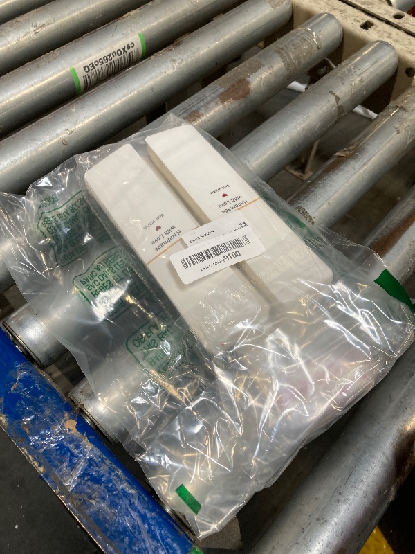 Photo 1 of 100 Set Bookmark Holder Packaging, Handmade with Love Bookmark Display Cards with Bags Hanging Resin Book Mark Sleeves Small Business Packaging Supplies for Selling Items Package Party Favors (White)