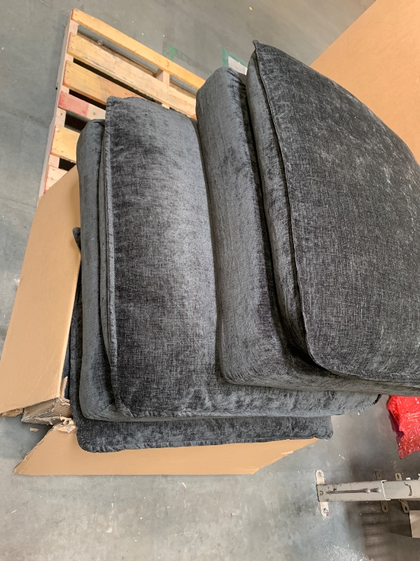 Photo 1 of ** DARK GRAY**
Vesgantti 108" Modular Sectional Sofa, Comfy Cloud Couch with Movable Ottoman Deep Seat Chenille L Shaped Modular Sofa, Sectional Couches for Living Room, Bedroom and Apartment, Black