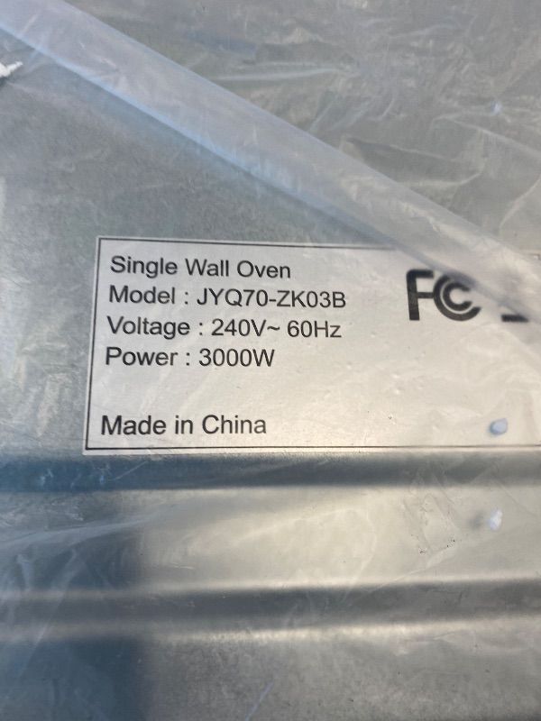 Photo 1 of *USED*
24 Inch Built-in Electric Single Wall Oven, 2.5 Cu.ft Convection Oven with 8 Cooking Functions, 360° Rotating Rotisserie, Advanced TFT Touchscreen, Timer & Safety Lock, Stainless Steel Design