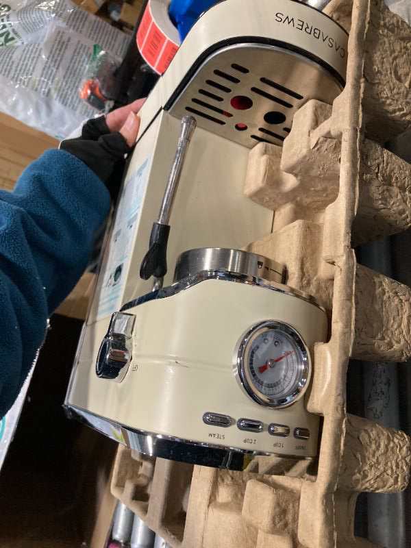 Photo 1 of ***MISSING PARTS*** CASABREWS CM5418 Espresso Machine 20 Bar, Espresso Maker with Milk Frother Steam Wand, Stainless Steel Espresso Coffee Machine with 34oz Removable Water Tank, Gift for Mom or Dad, Gift for Him, Creamy