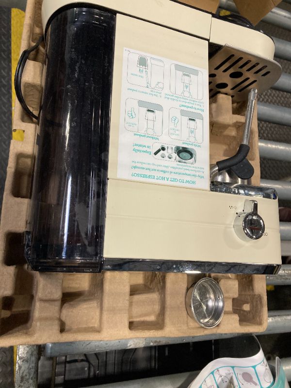 Photo 1 of ***MISSING PARTS*** CASABREWS CM5418 Espresso Machine 20 Bar, Espresso Maker with Milk Frother Steam Wand, Stainless Steel Espresso Coffee Machine with 34oz Removable Water Tank, Gift for Mom or Dad, Gift for Him, Creamy