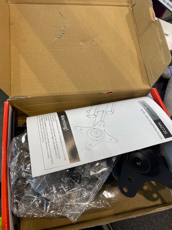 Photo 1 of *UNTESTED*
Suptek TV Wall Mount Swivel Tilt Rotation Full Motion Adjustable Articulating for Most 15-32 inch LED, LCD Monitor Wall Mount VESA 75,100 (MA2720)