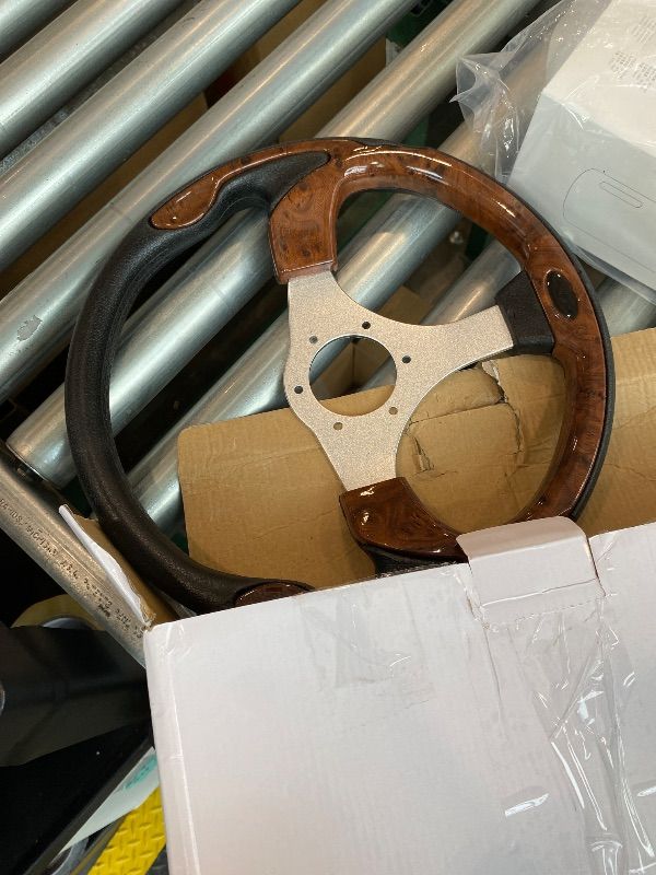 Photo 1 of ***MISSING PIECE*** HENKOOLA Golf Cart Steering Wheel 12.5 inch Universal for Club Car DS Precedent Tempo EZGO RXV TXT Yamaha