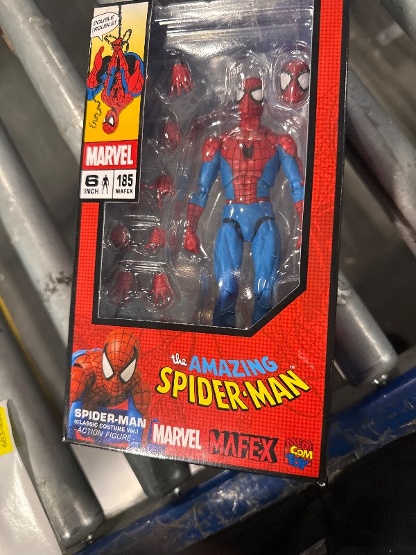 Photo 1 of ????????(MEDICOM TOY) MAFEX No.185 Spider-Man Spider-Man (Classic Costume Ver.) Total Height Approx. 6.1 inches (155 mm), Non-Scale, Pre-Painted Action Figure