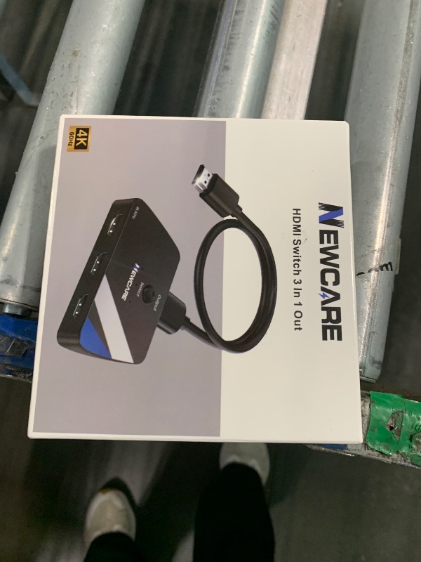 Photo 1 of [Upgrade] HDMI Switch 3 in 1 Out, 4K@60Hz HDMI 2.0 Switch Splitter with 2.6FT Long HDMI Cable, 3-Port HDMI Switcher Selector, Supports 4K 30Hz 3D 1080P HDCP2.2 for PS5 Xbox DVD Player Fire Stick PC