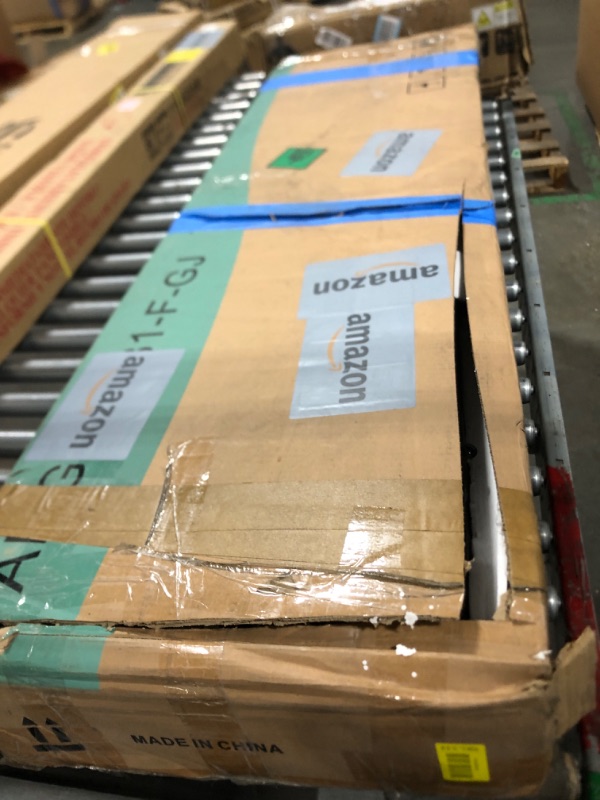 Photo 1 of *UNTESTED*
BedsPick Full Size Bed Frame with 2-Tier Storage Headboard, Sturdy Metal Platform Bed Frame with Charging Station & LED Lights, Noise-Free/Metal Support/No Box Spring Needed, Rustic Brown