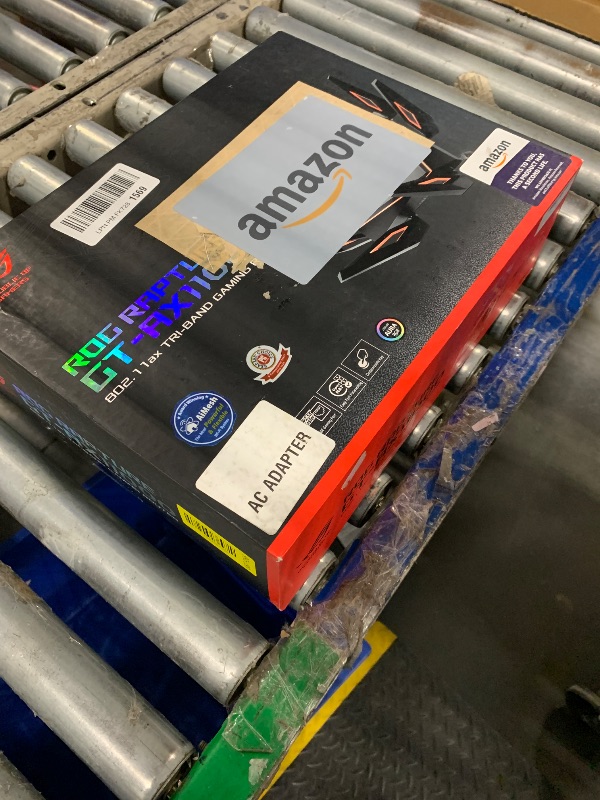 Photo 1 of *UNTESTED*
ASUS ROG Rapture WiFi 6 Gaming Router (GT-AX11000) - Tri-Band 10 Gigabit Wireless Router, 1.8GHz Quad-Core CPU, WTFast, 2.5G Port, AiMesh Compatible, Included Lifetime Internet Security, Aura RGB