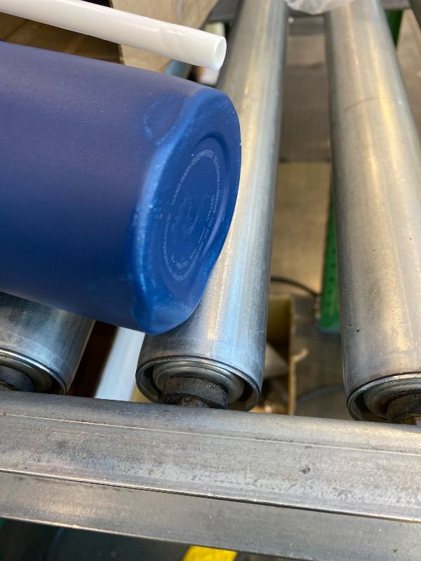 Photo 1 of ***BROKEN HANDLE*** ***MINOR DENT*** Owala Stainless Steel Triple Layer Insulated Travel Tumbler with Spill Resistant Lid, Straw, and Carry Handle, BPA Free, 40 oz, Dark Blue (Saltwater Starfish)