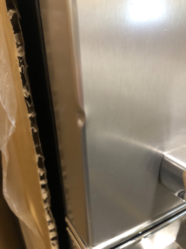 Photo 1 of ******MINOR DENTS***** Frigidaire, 2 Door Apartment Size Refrigerator/Freezer Combo, 7.5 cu ft, Platinum Series, Stainless, 23" D x 21.5" W x 55.5" H
