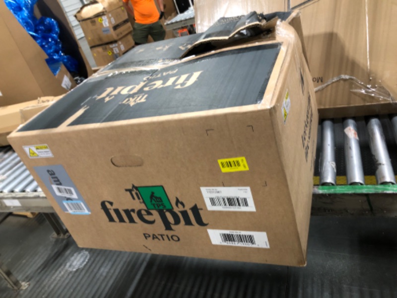 Photo 1 of *****FACTORY SEALED****TIKI Patio Fire Pit Bundle – 25-Inch Smokeless Wood Burning Outdoor Fire Pit for Backyard, Patio, Deck & Garden with Removable Ash Pan, Stand & Weather-Resistant Cover – Modern Black Stainless Steel