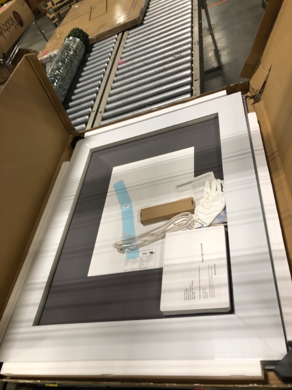 Photo 1 of *****FACTORY SEALED****ISKM 40'' x 32'' LED Mirror for Bathroom Lighted Vanity Mirror for Wall Front Lights + Backlit LED Bathroom Mirror Anti-Fog Tempered Glass ETL Listed