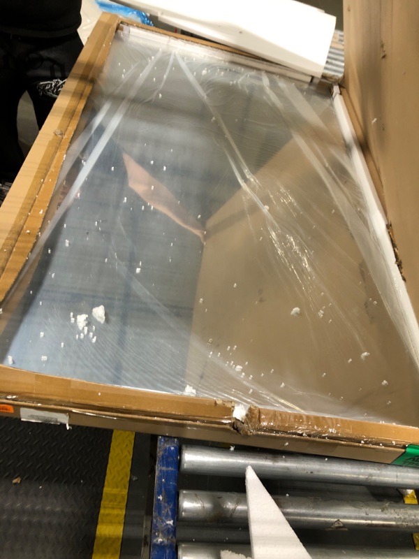 Photo 1 of *******FACTORY SEALED*******WONSTART 60"x36" Big Bathroom Mirrors for Wall, Silver Modern Wall Rectangle Mirrors with Aluminum Frame Hangs Horizontal or Vertical for Entryway Hallway Living Room