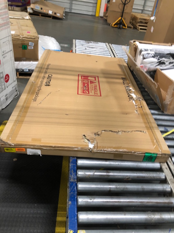 Photo 1 of *******FACTORY SEALED*******WONSTART 60"x36" Big Bathroom Mirrors for Wall, Silver Modern Wall Rectangle Mirrors with Aluminum Frame Hangs Horizontal or Vertical for Entryway Hallway Living Room