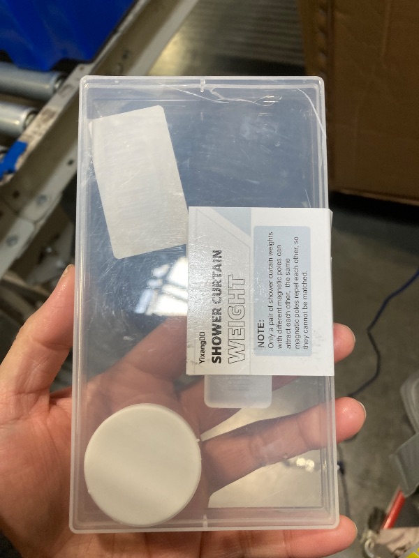 Photo 1 of *****ONLY ONE****8 Pcs Shower Curtain Weights, Silicone Wrapped Heavy Duty Shower Curtain Magnets, Curtain Weights Heavy Outdoor, Prevent Curtain Liner from Blowing Around, Work for Drapery, Flag, Tablecloth(4 Pairs)