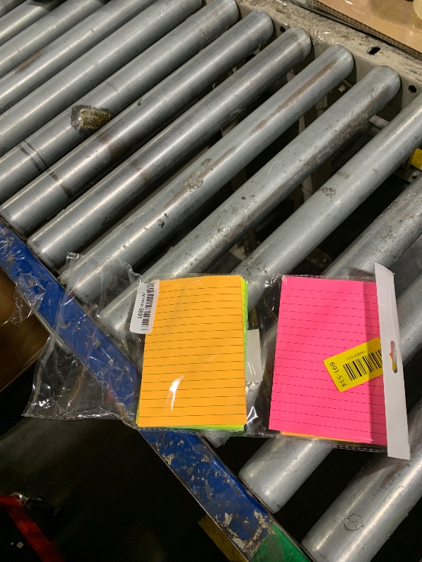 Photo 1 of (15 Pads) Lined Sticky Notes 4x6 in Post, 7 Bright Colors with Lines Self-Stick Note Pad it, Strong Adhesive, Big Rectangular Sticky Pads for Office, Home, School, Meeting