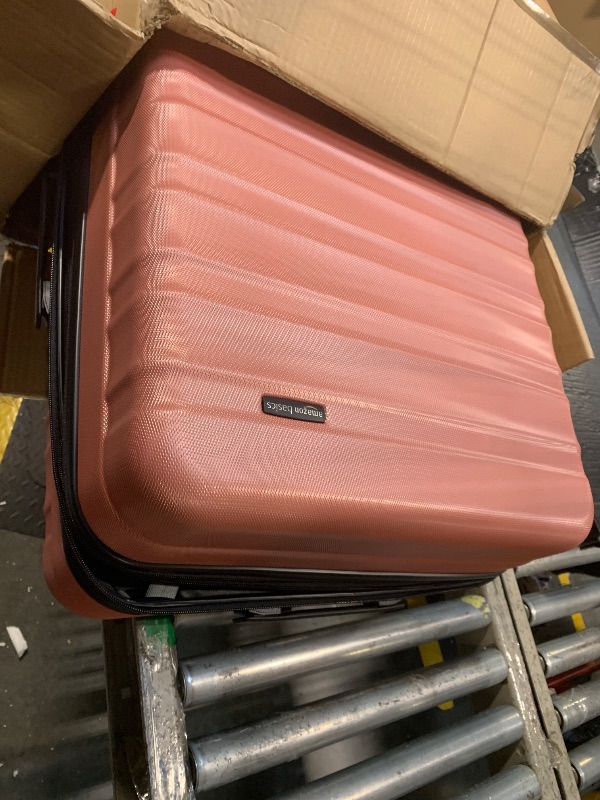 Photo 1 of *ONLE ONE, LARGEST ONE**
Amazon Basics 3-Piece Set (21", 26", 30"), Hardshell Suitcases With Wheels, Expandable For Up to 25% More Space, With Scratch-Resistant Surface, Four Multi-directional Wheels, Rose Gold