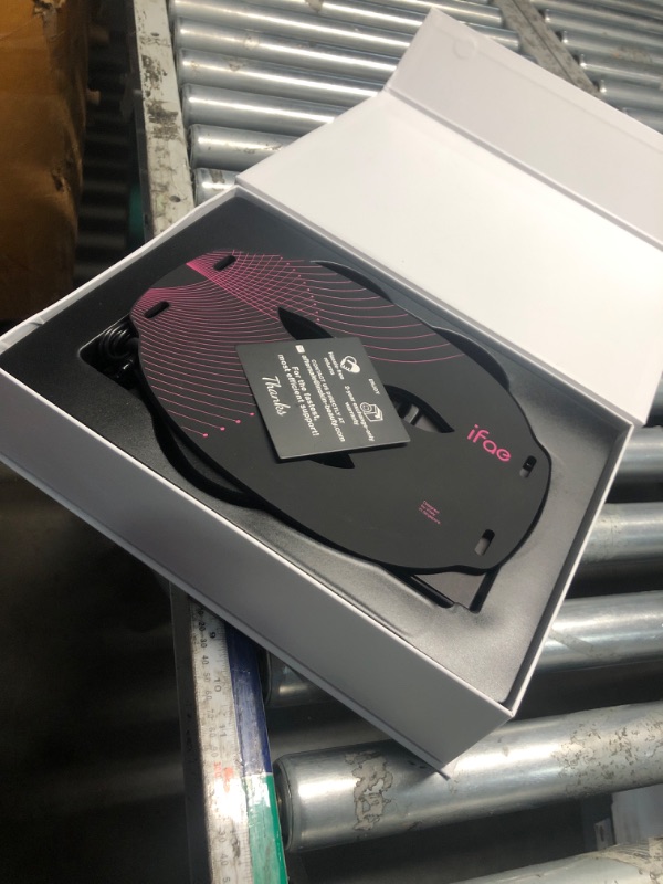 Photo 1 of **SEE NOTES** IFAE Red Light Therapy Mask for Face and Neck, 7 Colors with NIR Led Face Mask Light Therapy with Eye Protection and Remote, Rechargeable Ergonomic Design for True Anti-Aging Skincare at Home Black