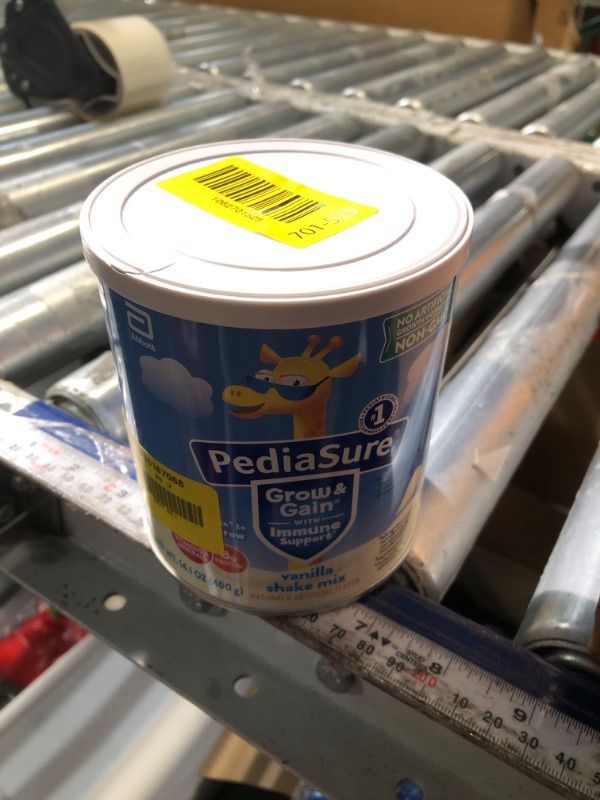 Photo 1 of ***BEST BY 3/27*** PediaSure Grow & Gain with Immune Support Shake Mix Powder, 23 Vitamins & Minerals, 6g Protein, Non-GMO, Gluten-Free, Vanilla, 14.1 oz Can, Pack of 1-8 servings