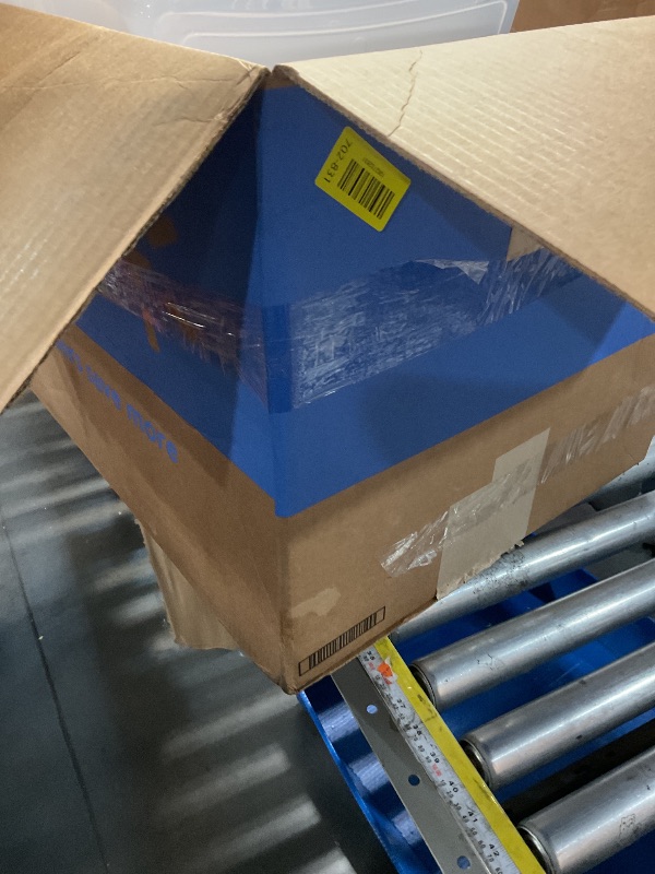 Photo 1 of (2 pack) Sterilite Large Storage Bin, 66 Quart Clear Plastic Storage Container with Latch Lid, Blue Latch, Size: 66 qt