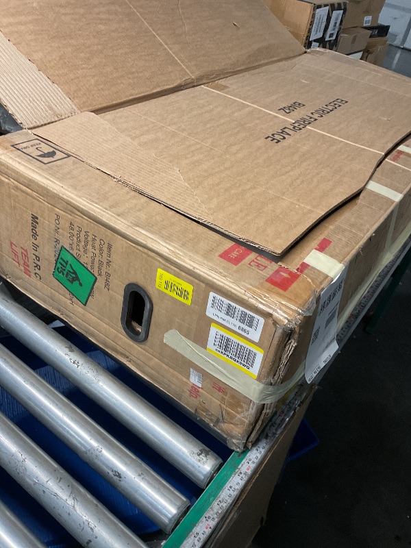 Photo 1 of 48" Smart Electric Fireplace Inserts,Slim Fireplace with APP Control & Remote Control& Touch Panel,13 Adjustable Flame Color&13 Fuel Bed Colors,750W/1500W,Black