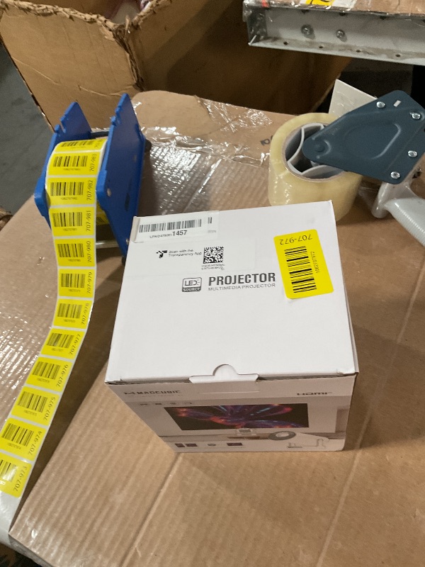 Photo 1 of ?Electric Focus?Magcubic Mini Projector 4K Support, Portable Projector with WiFi 6 and Bluetooth 5.4, Smart Proyector, 5W Soundbase Speaker, 180°Rotation for Home Theater