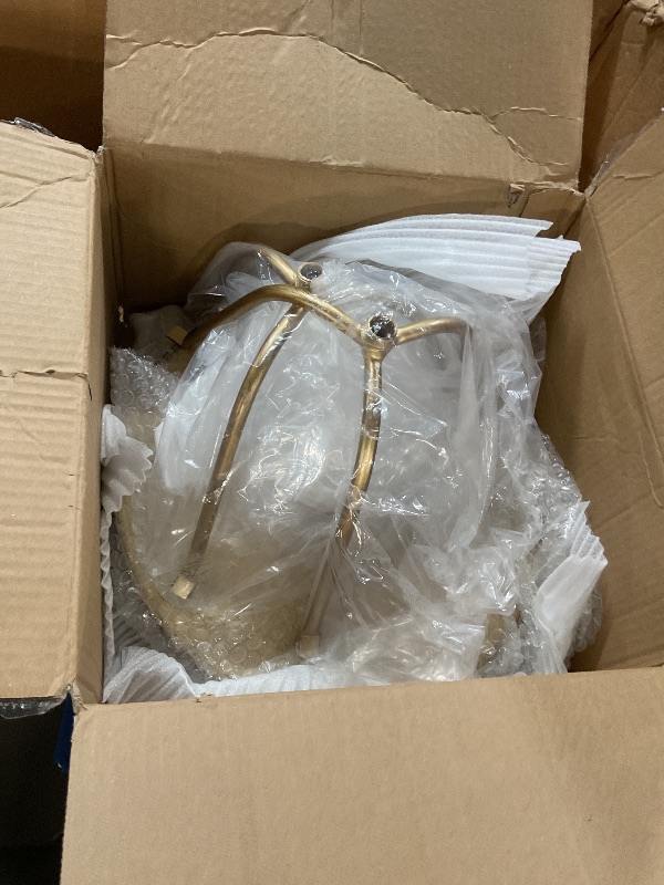 Photo 1 of ***MISSING PARTS*** SHOHAYTO 2 Pcs Small Bronze Pedestal Side Table – 21.25" Tall Metal Martini Table for Bedroom, Living Room, or Office – Round Accent Cocktail End Table