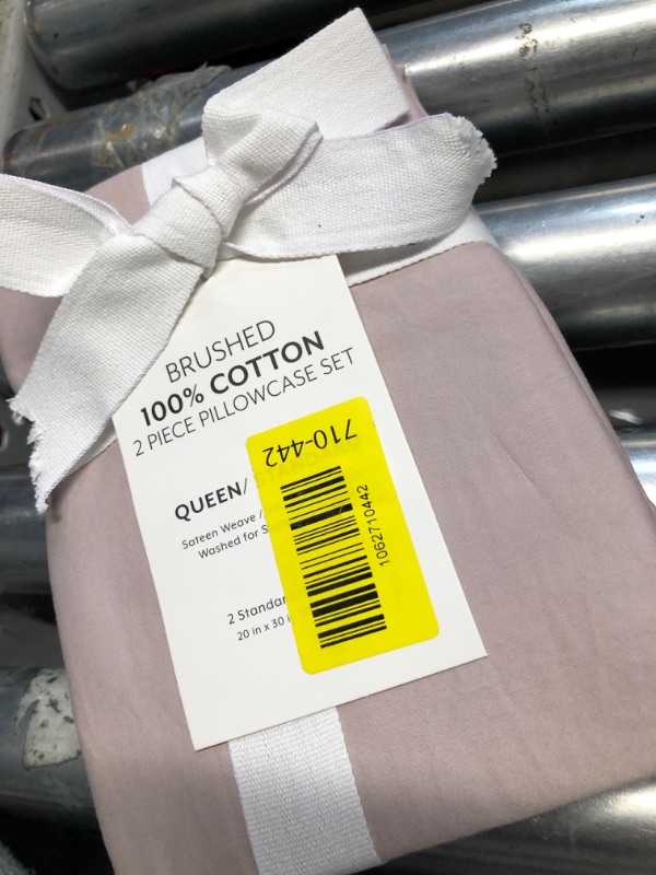 Photo 1 of [Pillowcase]-Ultra Soft Brushed Microfiber Pillowcases Set, Cozy Machine Washable Bed Pillow Cases, California King Size, Khaki, 2 Piece