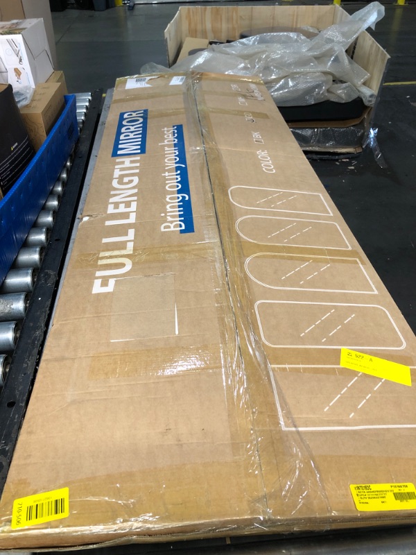 Photo 1 of ***8STOCK PHOTO REFERENCE ONLY***GLSLAND-21x64 inch Arched Full Length Mirror-Aluminum Alloy Frame High Definition-Full Body Mirror for Bedroom or Living Room