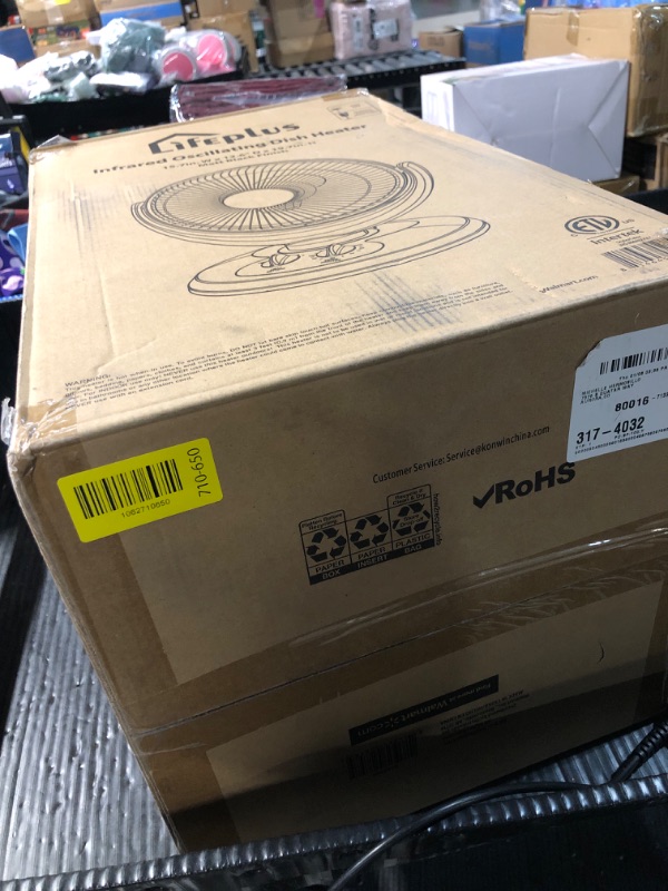 Photo 1 of ****STOCK PHOTO REFERENCE ONLY***Kismile Oscillating Parabolic Space Heater with Thermostat and Timer, Radiant Dish Heater with Tip-Over and Overheating Protection For Indoor Use, 800w