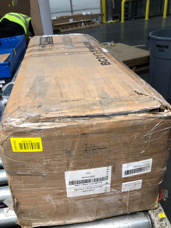 Photo 1 of ***OPENED FOR INSPECTION ***Rolanstar Bookshelf 6 Tier with 4 Hooks, Reversible Corner Bookshelf, 69" Industrial Wooden Bookcase with Open Shelves and Metal Frame for Living Room, Bedroom, Home Office, Rustic Brown