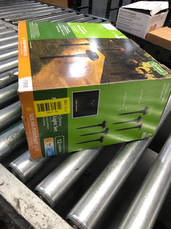 Photo 1 of **************Missing ground stakes*************
Mainstays Solar Powered Modern Dome LED Path Light and Landscape Light, 12 Lumens (6 Count)