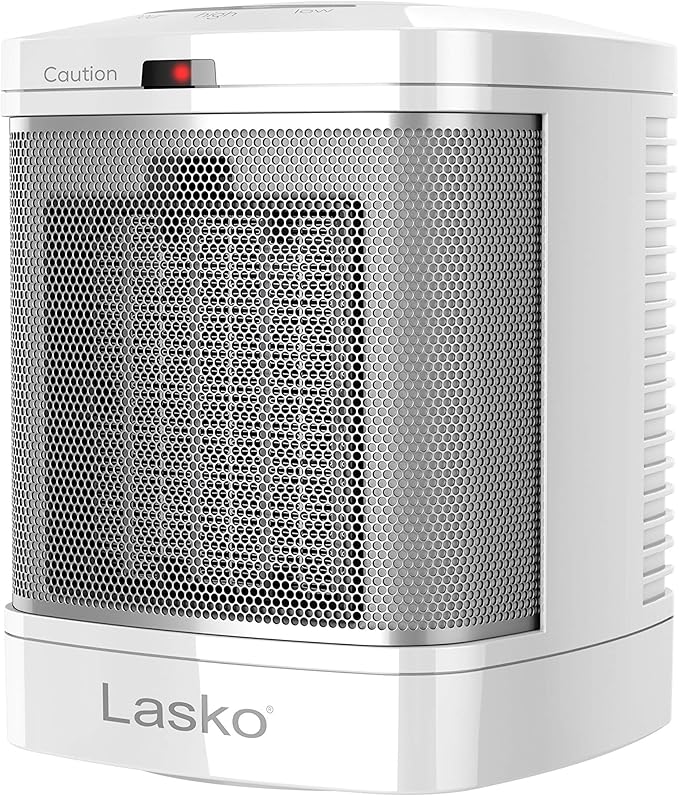 Photo 1 of ***melted on the bottom**

Lasko Portable Electric Ceramic Space Heater with ALCI Plug for Bathroom Use, 2 Heat Settings and Simple Heat Button, 8 Inches, White, 1500W, CD08200