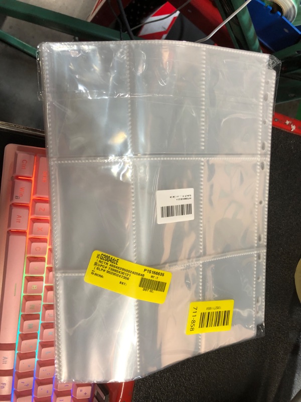 Photo 1 of 
9 Pocket Page Protector - 648 Pockets Premium Double Side Trading Card Sleeves Pages for 3 Ring Binder, Standard Size Card Sheets Protectors