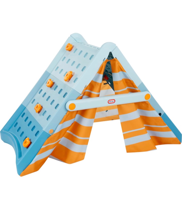 View 1 of ***MISSING PARTS***
*only the blue walls with stand*
Little Tikes Campin’ & Climb Wall, Active Play Climbing Wall and Tent, for Boys and Girls Ages 3+ Years