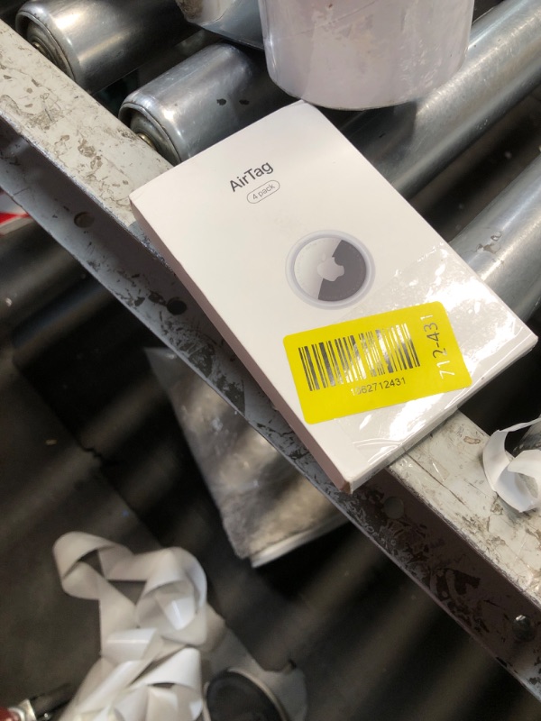 Photo 1 of ***PARTIAL SET ONLY 2 - PRICE ADJUSTED*** Apple AirTag (1st Generation) 4 Pack Keep Track of and find Your Keys, Wallet, Luggage, Backpack, and More. Simple one-tap Set up with iPhone or iPad, Bluetooth