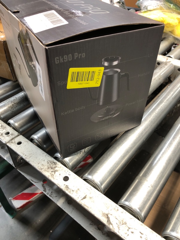 Photo 1 of ***DAMAGED - SEE NOTES/PICTURES***Electric Kettles Gooseneck Electric Kettle with 1°F Precision Temp Control Fast Boiling Pour Over Coffee & Tea Kettle, 304 Stainless Steel, BPA-Free, 0.9 Liter, Black(Kettle + Pour Over Coffee Maker)