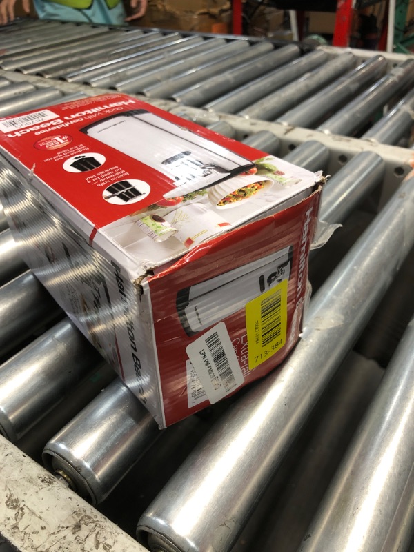 Photo 1 of ******Missing lever/broken***** Hamilton Beach Extra-Tall Electric Automatic Can Opener with Easy-Clean Detachable Cutting Lever, Cord Storage, Knife Sharpener, Brushed Stainless Steel (76700)