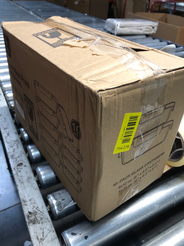 Photo 1 of [10-Pack] Glass Meal Prep Containers with Lids, MCIRCO Food Storage Containers with Snap Locking Lids, Airtight Lunch Containers, Microwave, Oven, Freezer and Dishwasher