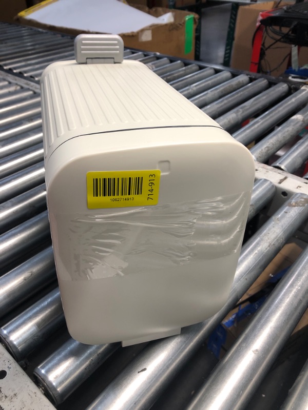 Photo 1 of ***DAMAGED - SEE NOTES/PICTURES***rejomiik Small Bathroom Trash Can with Lid Slim Soft Close Garbage Can Step Wastebasket Container Trash Bin for Office Bedroom Kitchen Living Room (2.6 Gallon Cream)