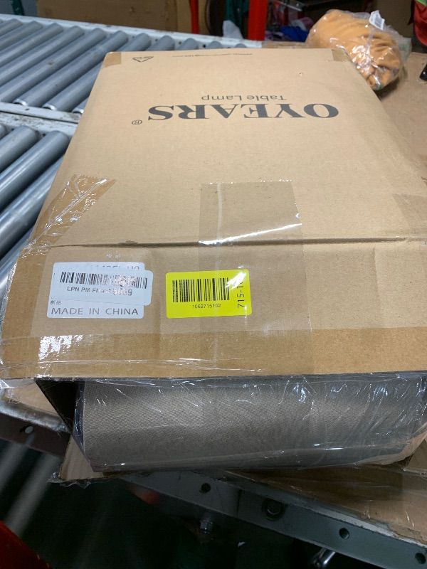 Photo 1 of ***FACTORY SEALED***OYEARS Bedside Table Lamps Set of 2 with USB, Modern Bedside Lamps Retro Farmhouse Rattan Glass Nightstand Nightlight Lamps for Bedroom Living Room Dorm,Two Light Points