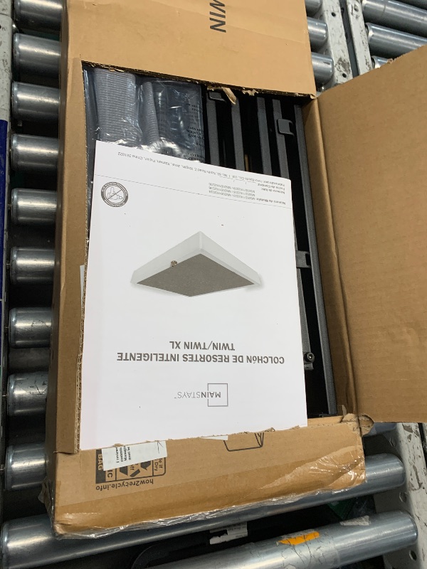 Photo 1 of  Metal Box Spring with Wood Slats, Mattress Foundation, Twin