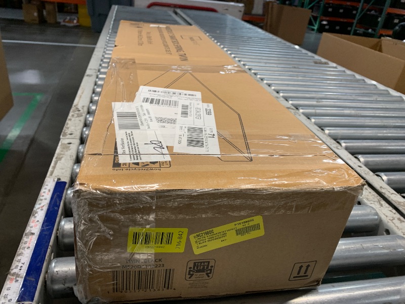 Photo 1 of  Metal Box Spring with Wood Slats, Mattress Foundation, Twin